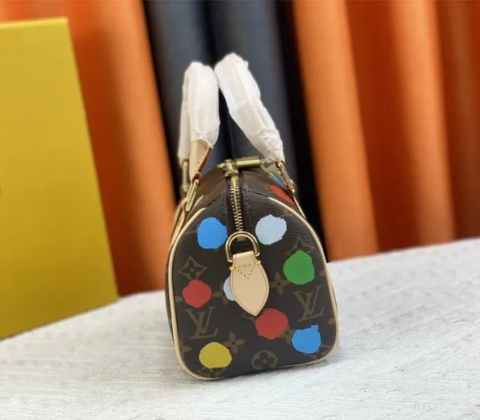Louis Vuitton X YK Monogram Canvas Speedy 20 Handbag With Textile Strap In Style 1 — image 4