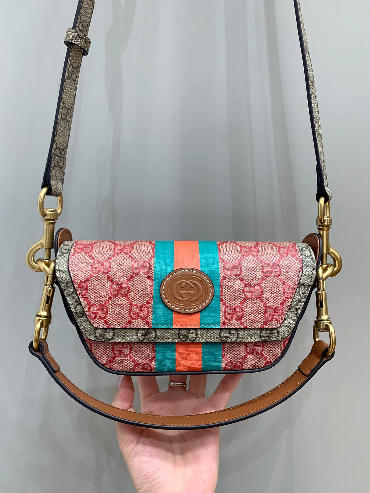 Mini Canvas GG Supreme Top-Handle Bag