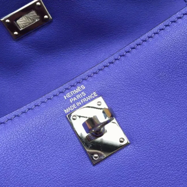 Blue Swift Leather Hermes Kelly Danse Shoulder Bag — image 5