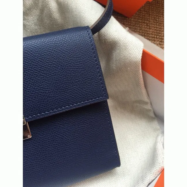 Sapphire Hermes Clic wallet with strap — image 6