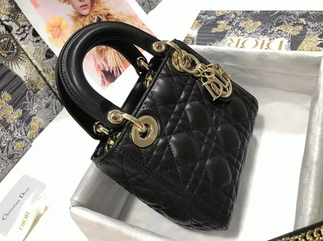 Dior Lady Dior Mini Bag Knockoff in Black — image 10