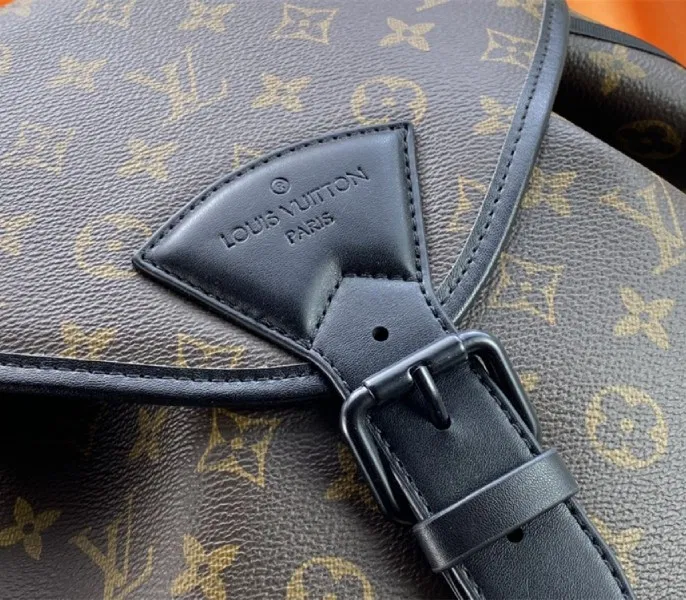 Louis Vuitton Monogram Canvas Montsouris Backpack In Black — image 8