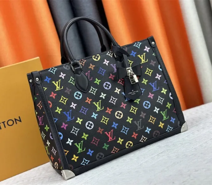 Louis Vuitton X TM Multicolored Onthego MM In Black — image 2