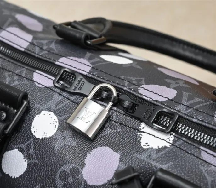 Louis Vuitton X YK Monogram Eclipse Keepall 45 Bandouliere Travel Bag — image 7