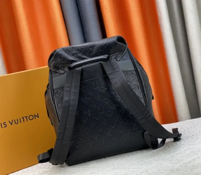 Louis Vuitton Taurillon Leather Montsouris Backpack In Black — image 4