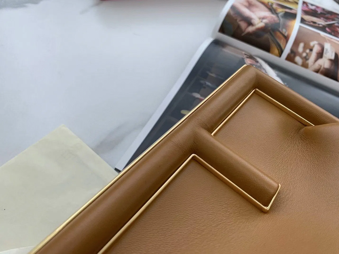 Top Quality Fendi First Medium Bag In Brown Nappa Leather — image 9