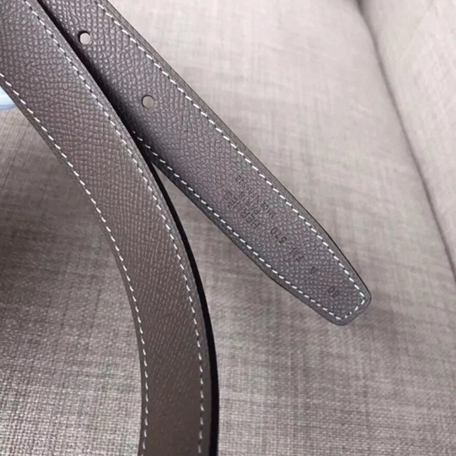 Knockoff Hermes Mini Constance belt buckle crafted in taupe epsom — image 3