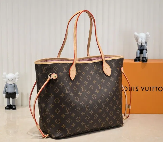 Louis Vuitton Monogram Canvas Neverfull MM Tote In Peony Pink — image 2