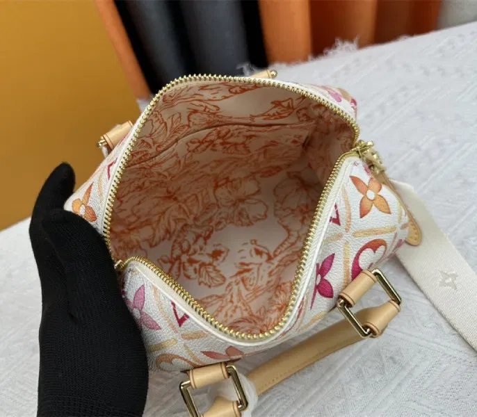 Louis Vuitton LV By The Pool Monogram Tiles Canvas Speedy Bandouliere 20 Bag In Coral — image 6