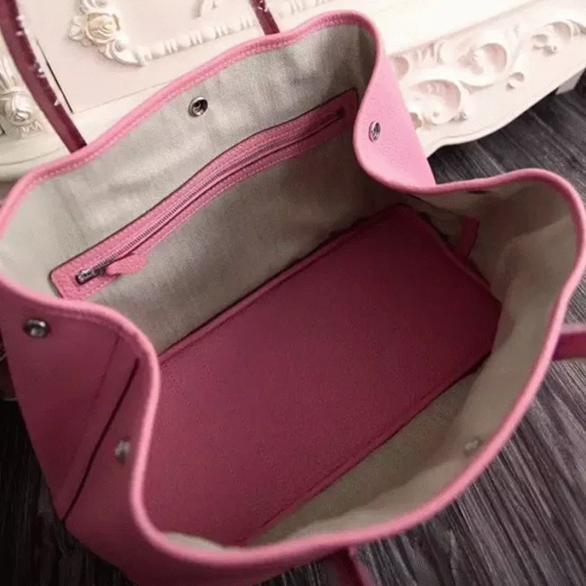 Pink Hermes Garden Party 30cm Chic Tote — image 4