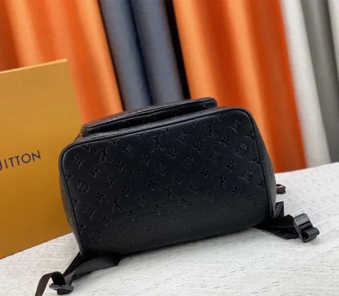 Louis Vuitton Taurillon Leather Montsouris Backpack In Black — image 5