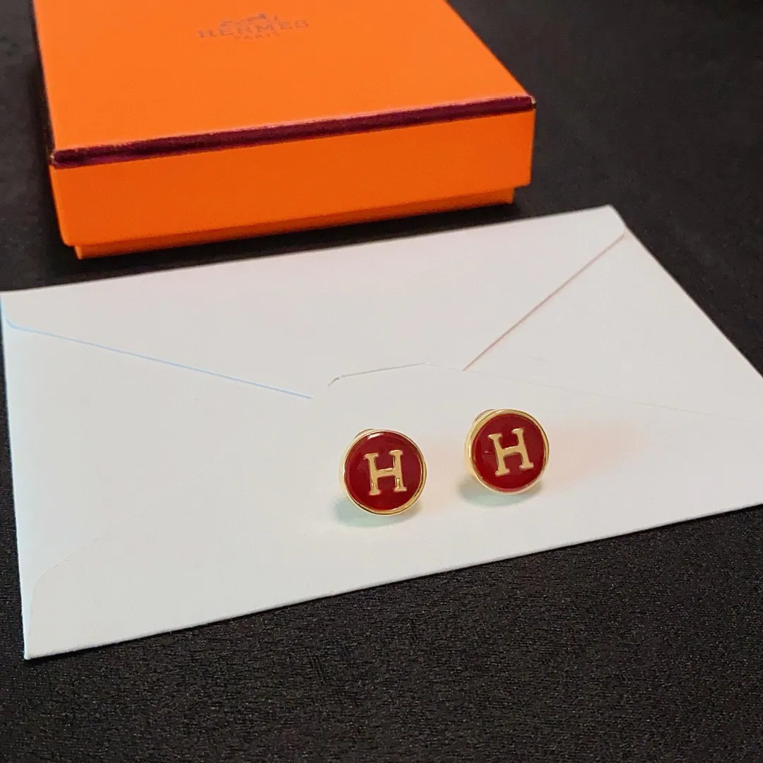 Hermes H Letter Earrings — image 6