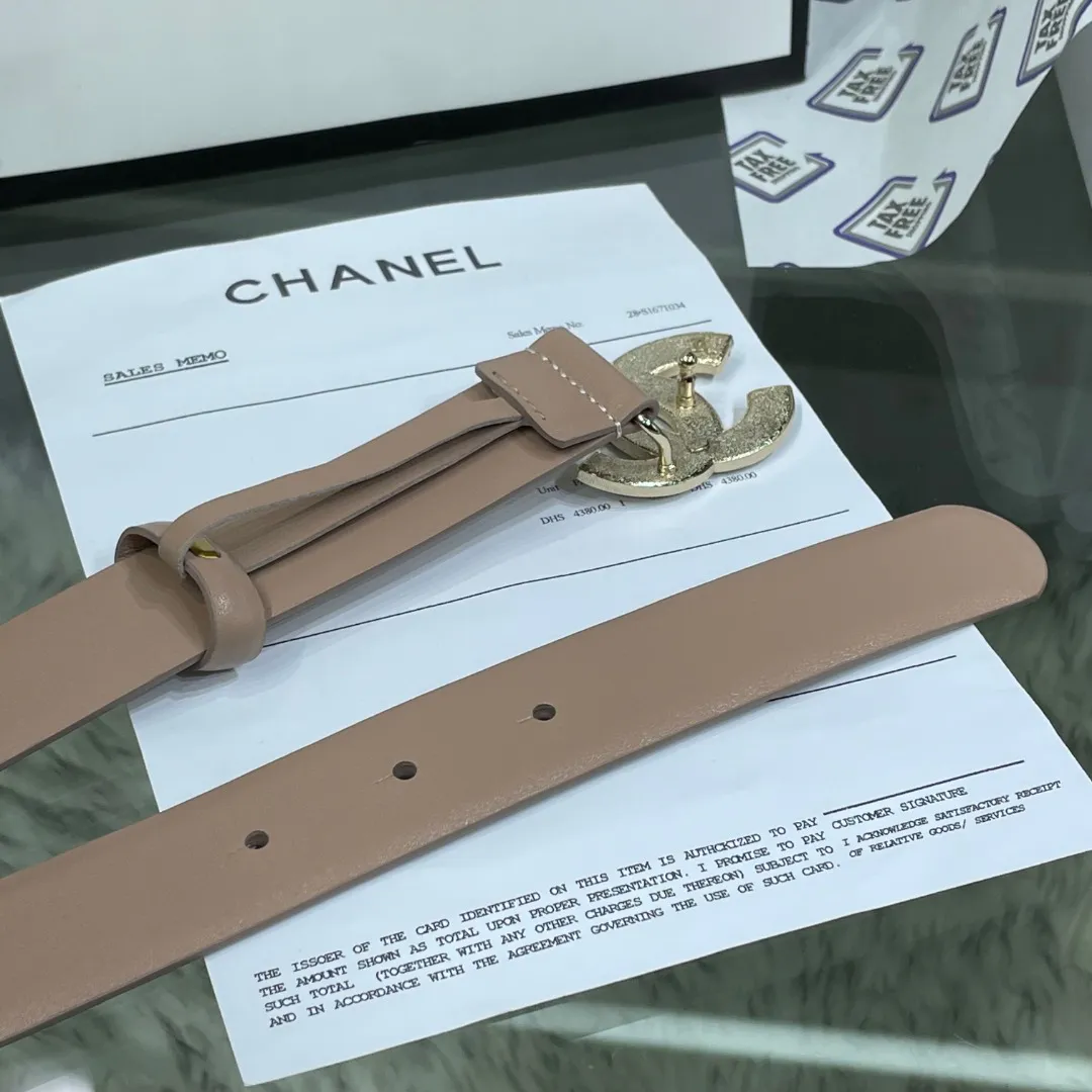 Chanel Red Patent Leather CC Logo Belt — image 6