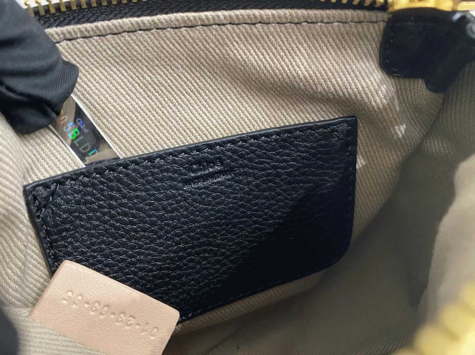 Top Quality Knockoff Chloe Marcie Mini Double Carry Bag in Black Grained Leather — image 6