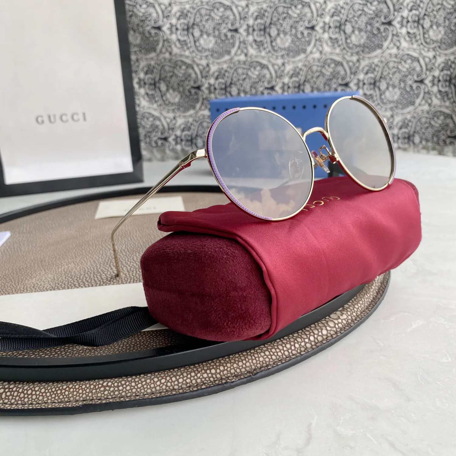 Chloé Eyewear engraved-logo round-frame sunglasses — image 2