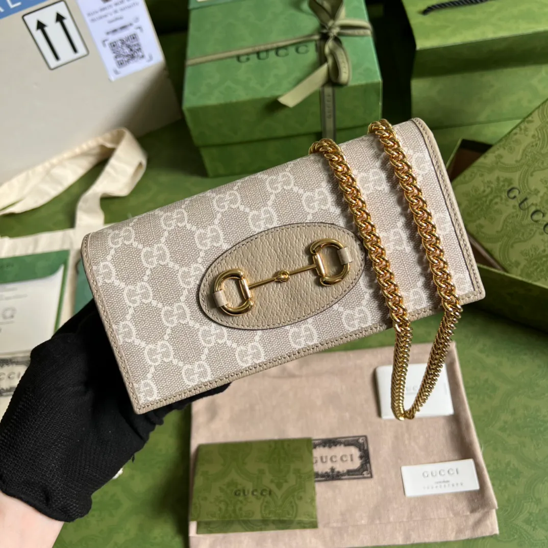 Gucci Horsebit 1955 wallet with chain
