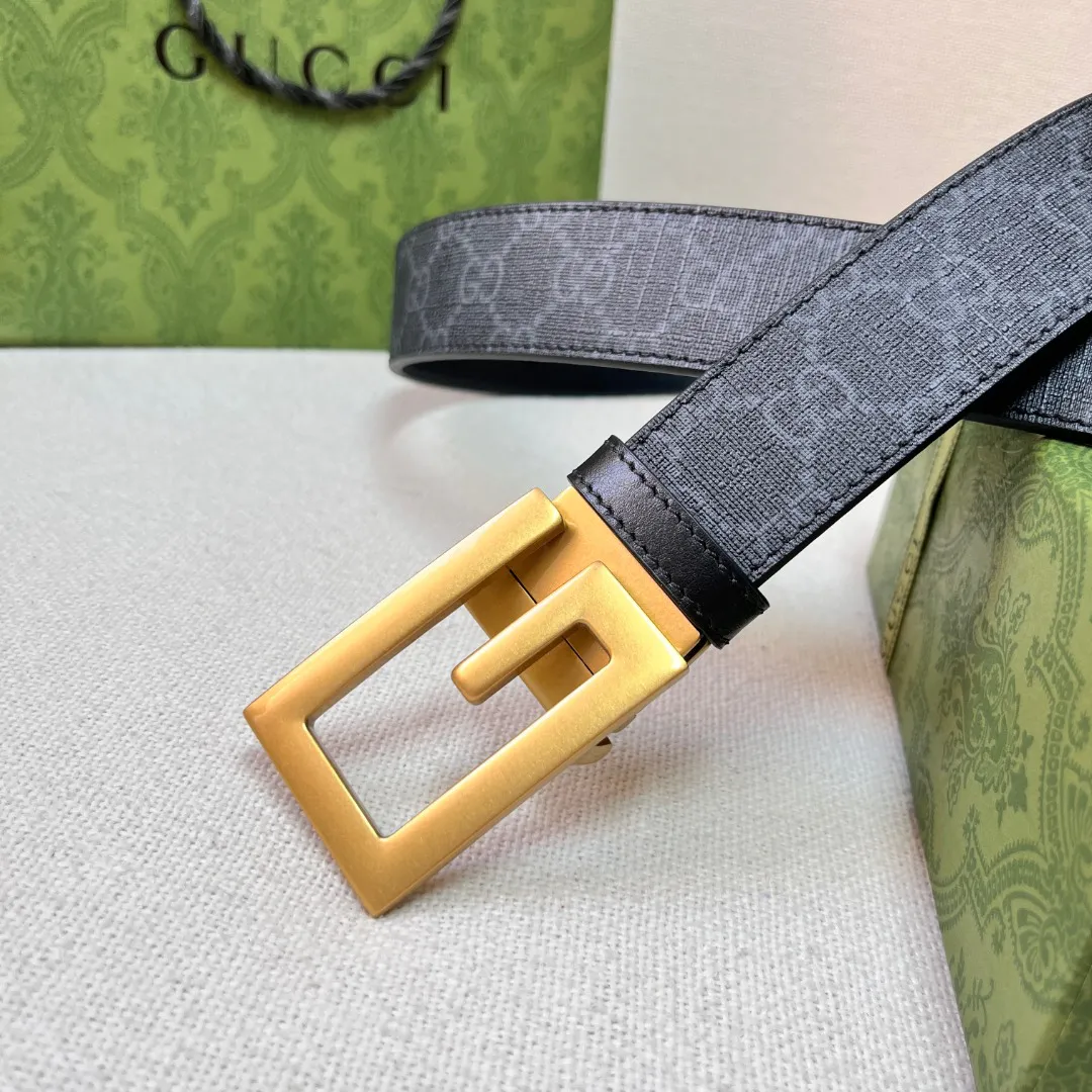 Square G reversible leather belt — image 4
