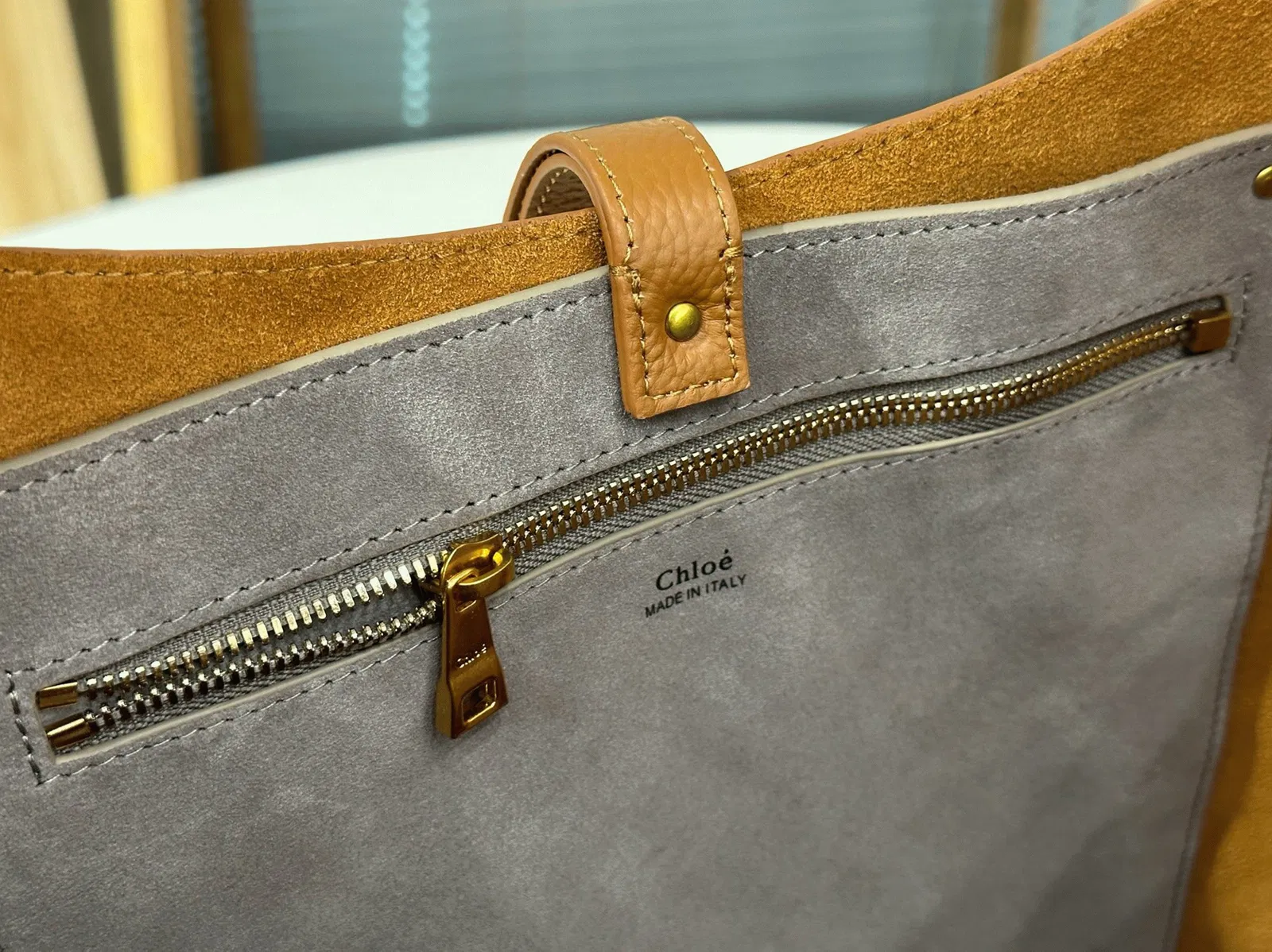 Top Quality Fake Chloe Marcie Hobo Bag in Brown Grained Leather — image 5