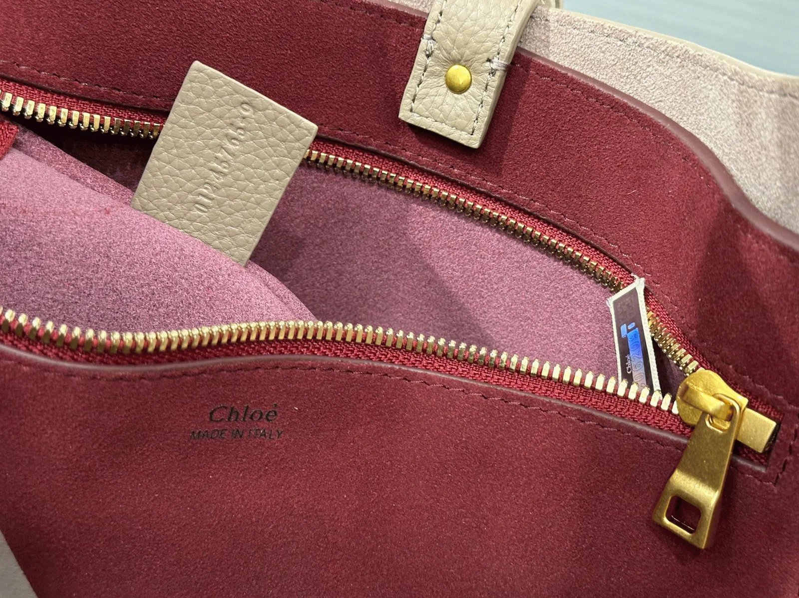 Top Quality Fake Chloe Marcie Hobo Bag in Grey Grained Leather — image 7