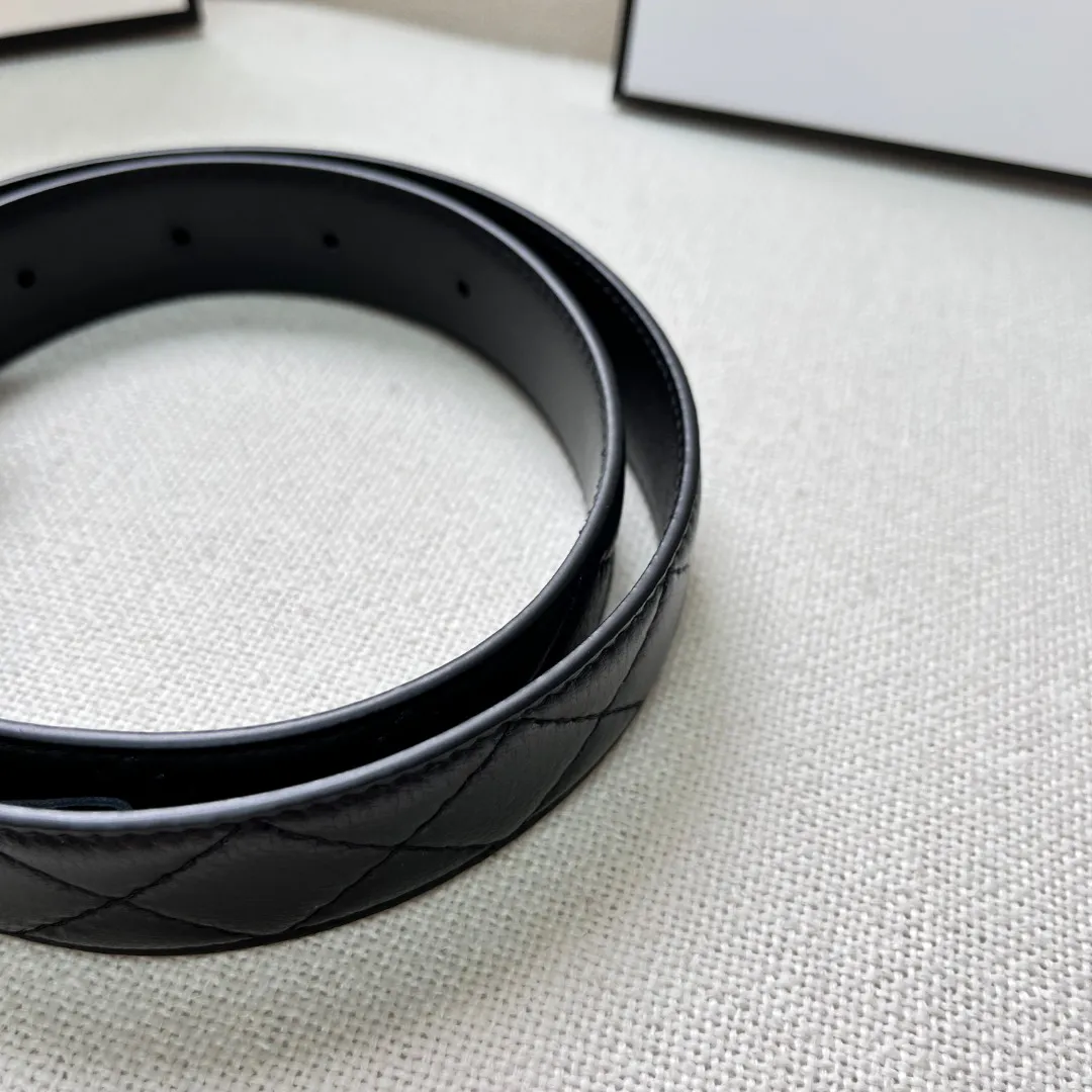 Chanel Gold Chain &amp; Black Quilted Leather CC Belt — image 4