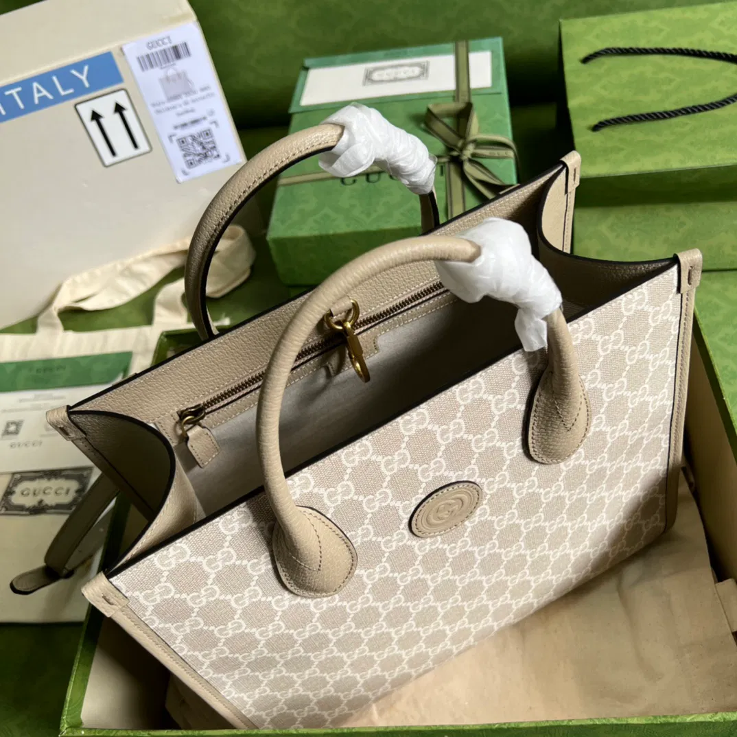 Small tote bag with Interlocking G — image 6