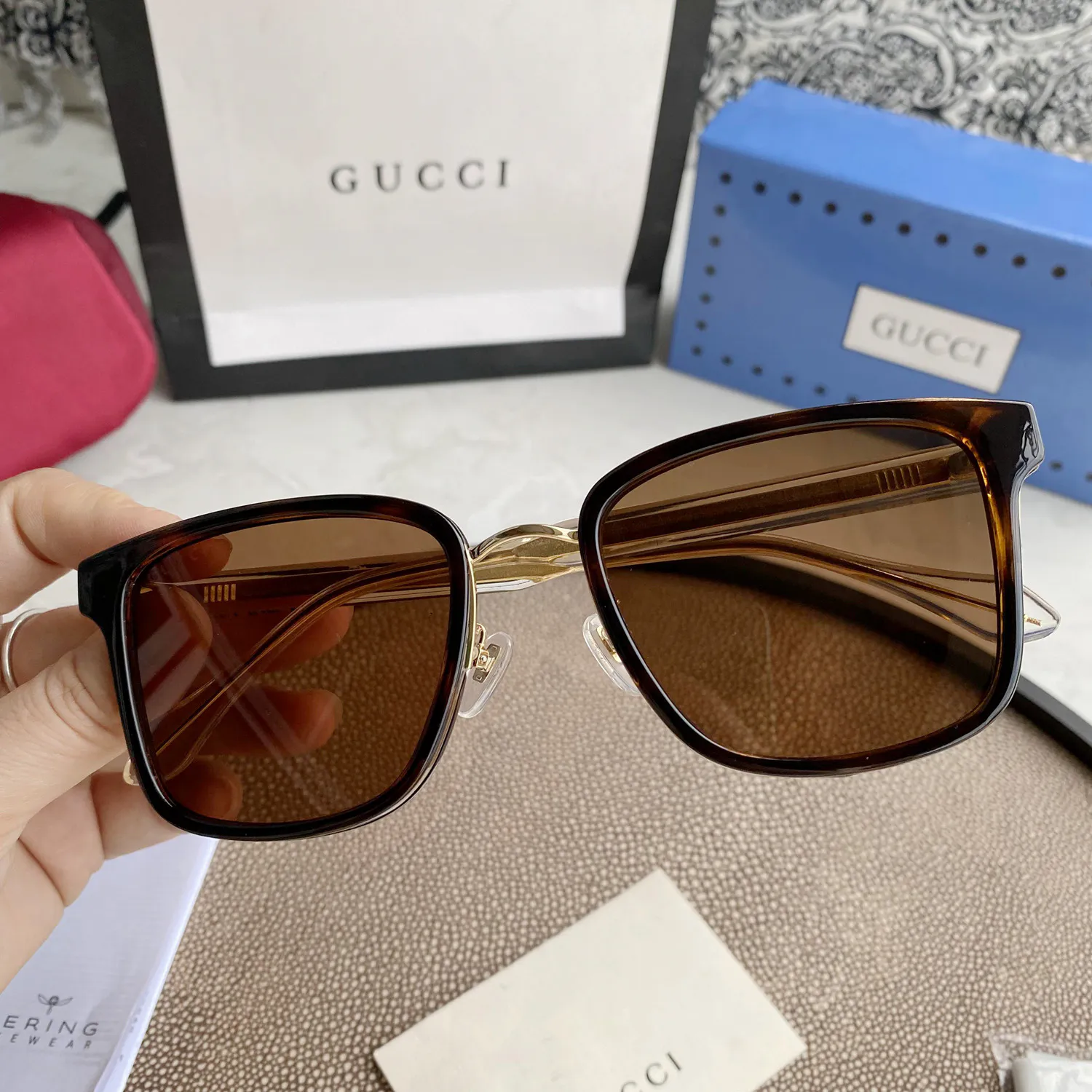 Gucci Eyewear square tinted sunglasses — image 7