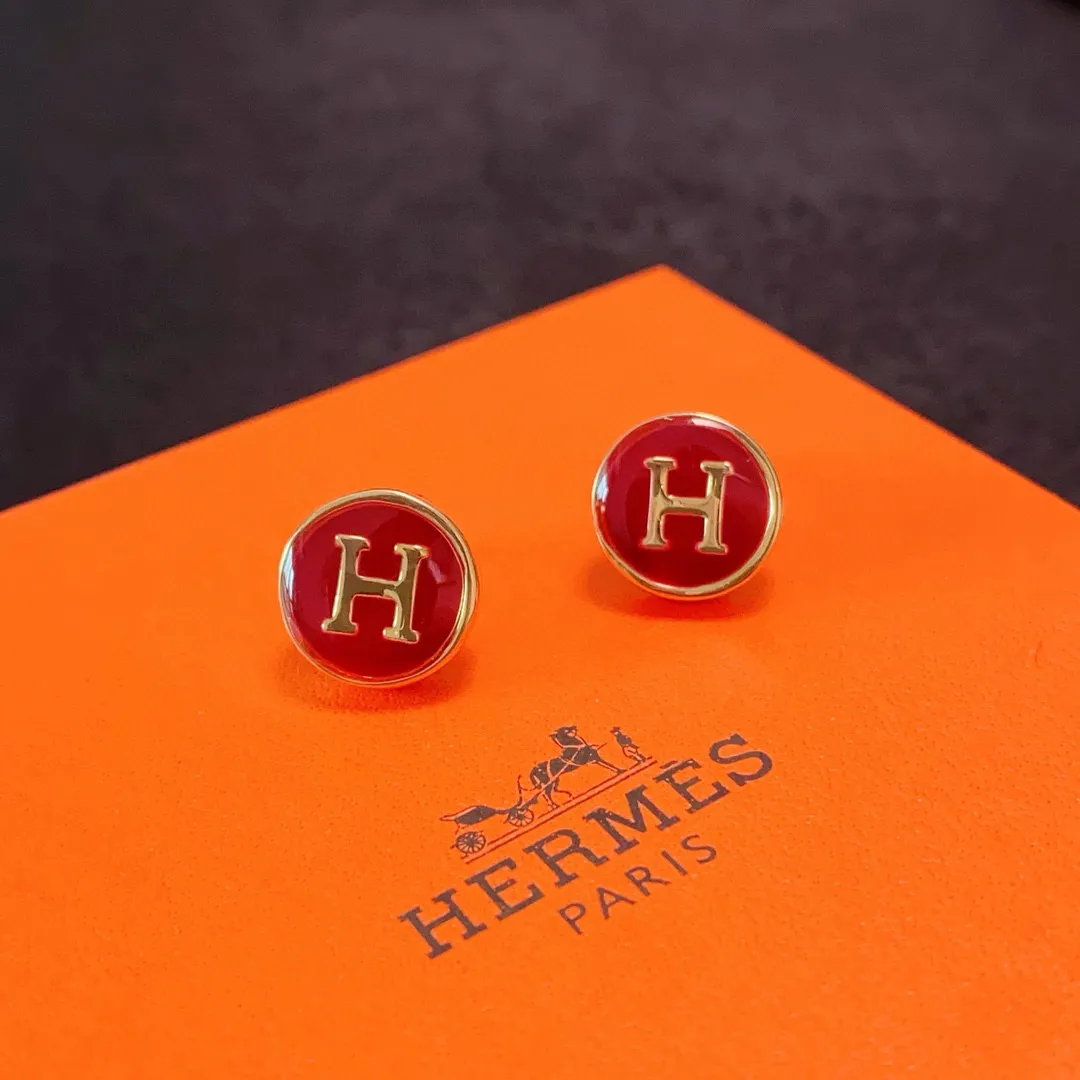 Hermes H Letter Earrings — image 9