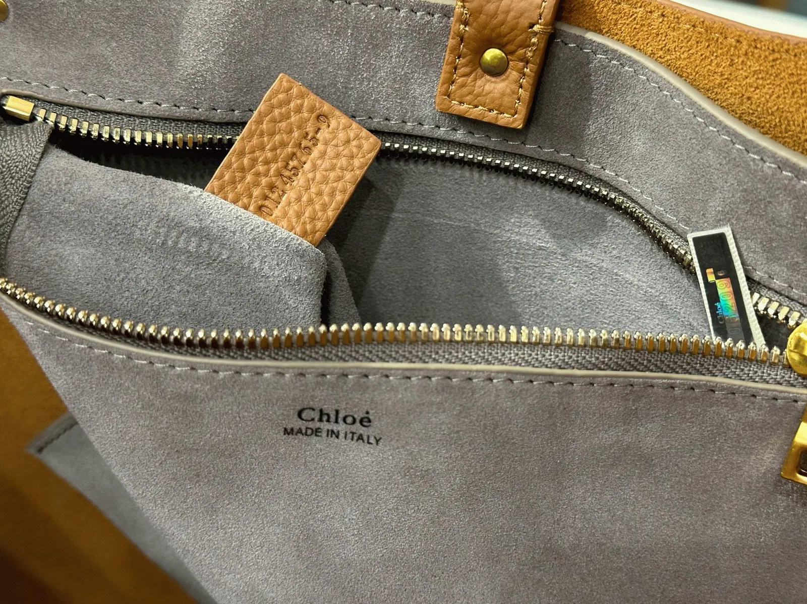 Top Quality Fake Chloe Marcie Hobo Bag in Brown Grained Leather — image 6