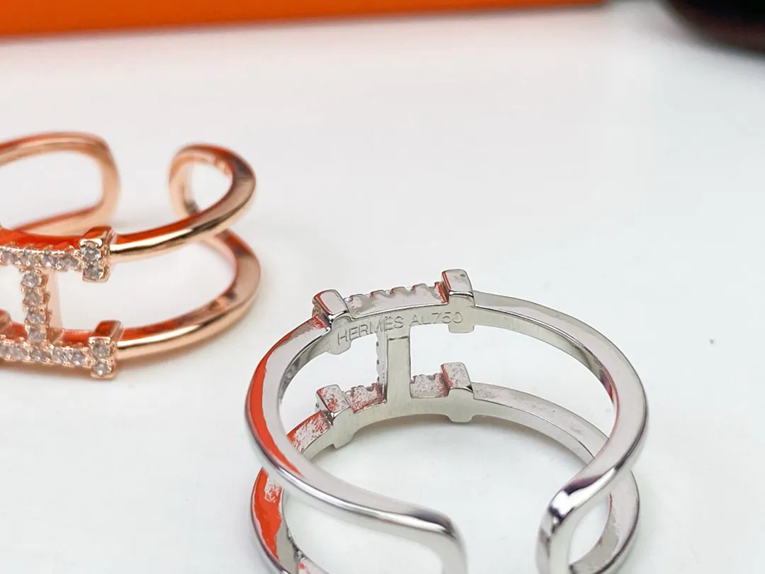 Hermes H Diamond Ring — image 3