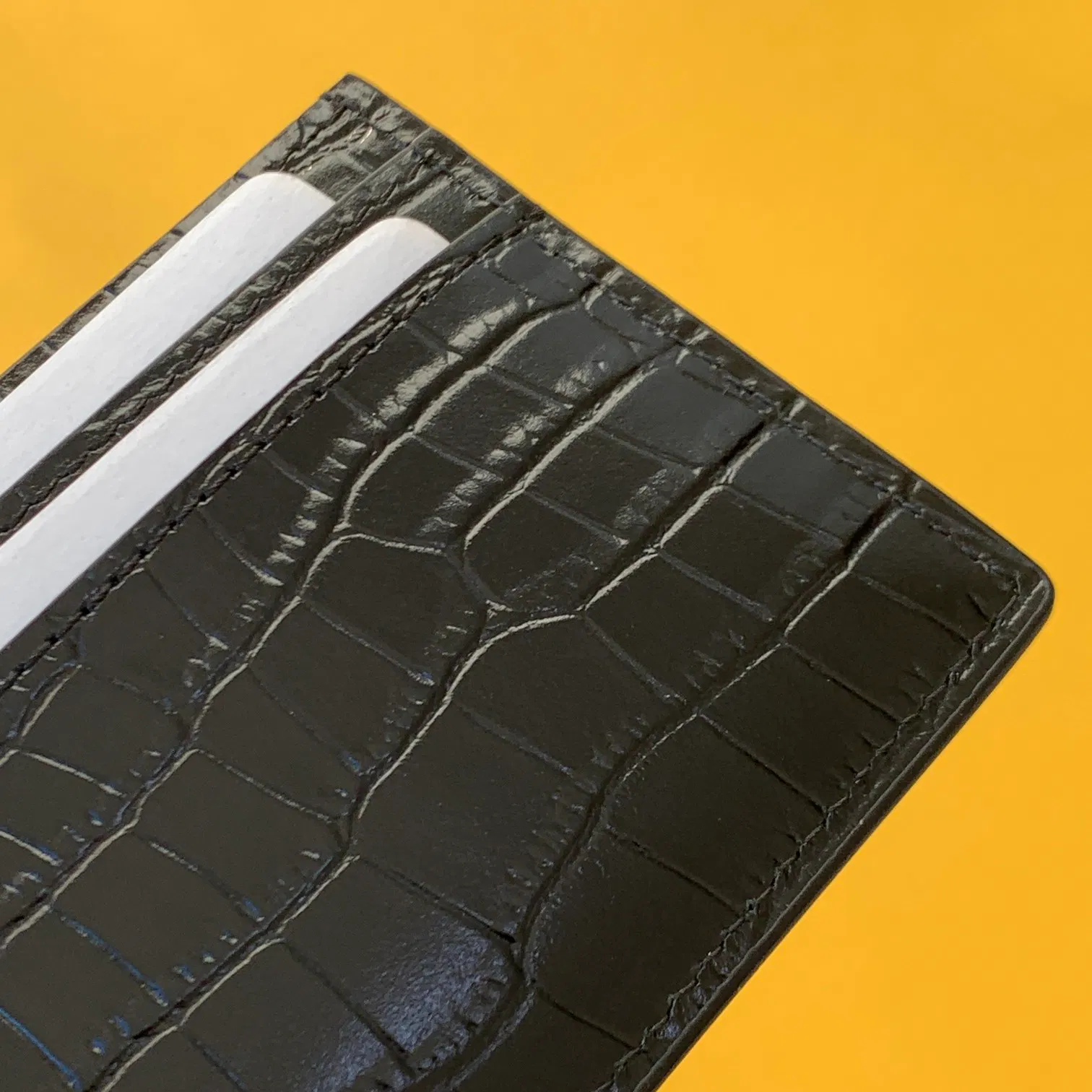 CASSANDRE MATELASSÉ CARD CASE IN GRAIN DE POUDRE EMBOSSED LEATHER — image 8