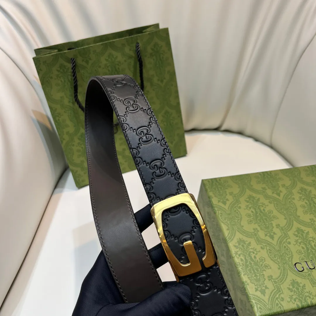 Square G reversible leather belt — image 8