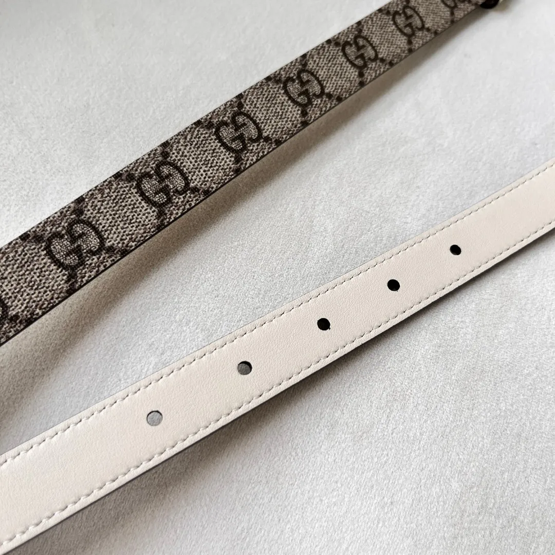 WIDE LEATHER BELT WITH DOUBLE G BUCKLE — image 5