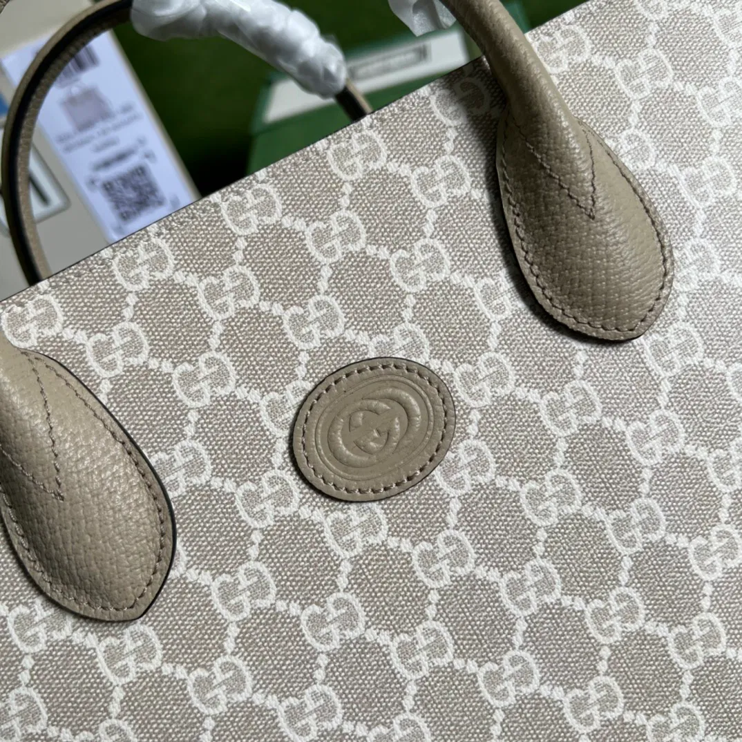 Small tote bag with Interlocking G — image 7
