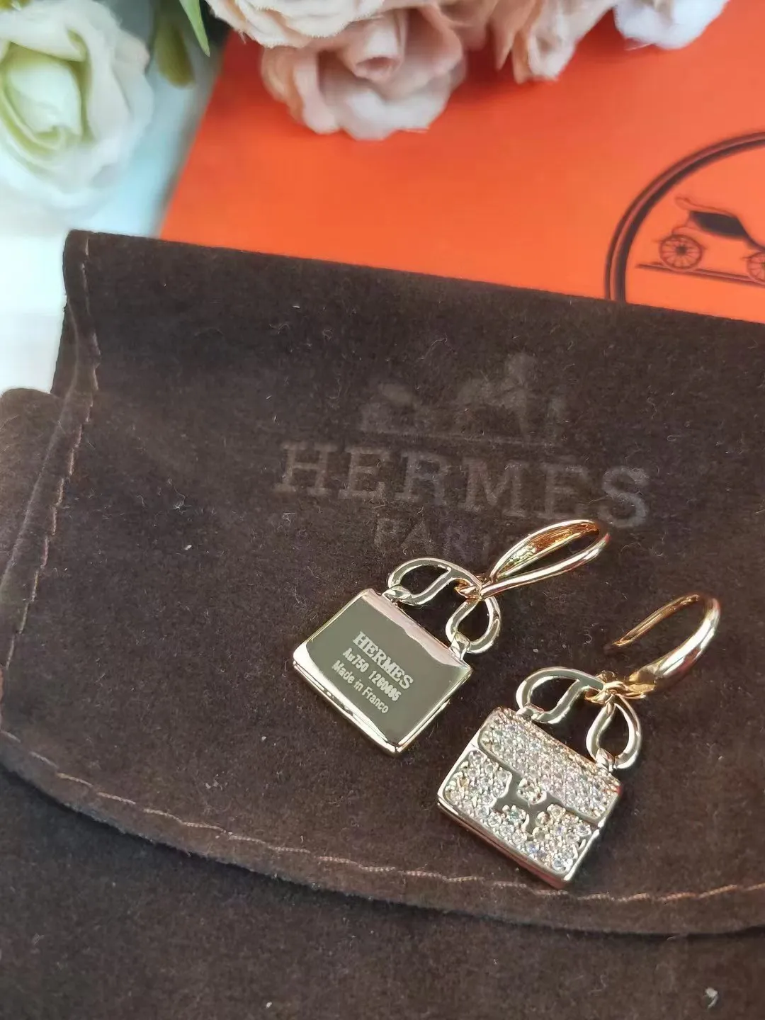 Hermes Constance Amulette Earrings — image 2