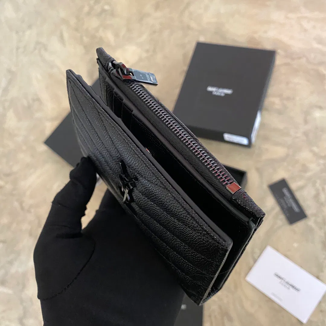 MONOGRAM ZIPPERED TWO-PART WALLET IN GRAIN DE POUDRE EMBOSSED LEATHER — image 2