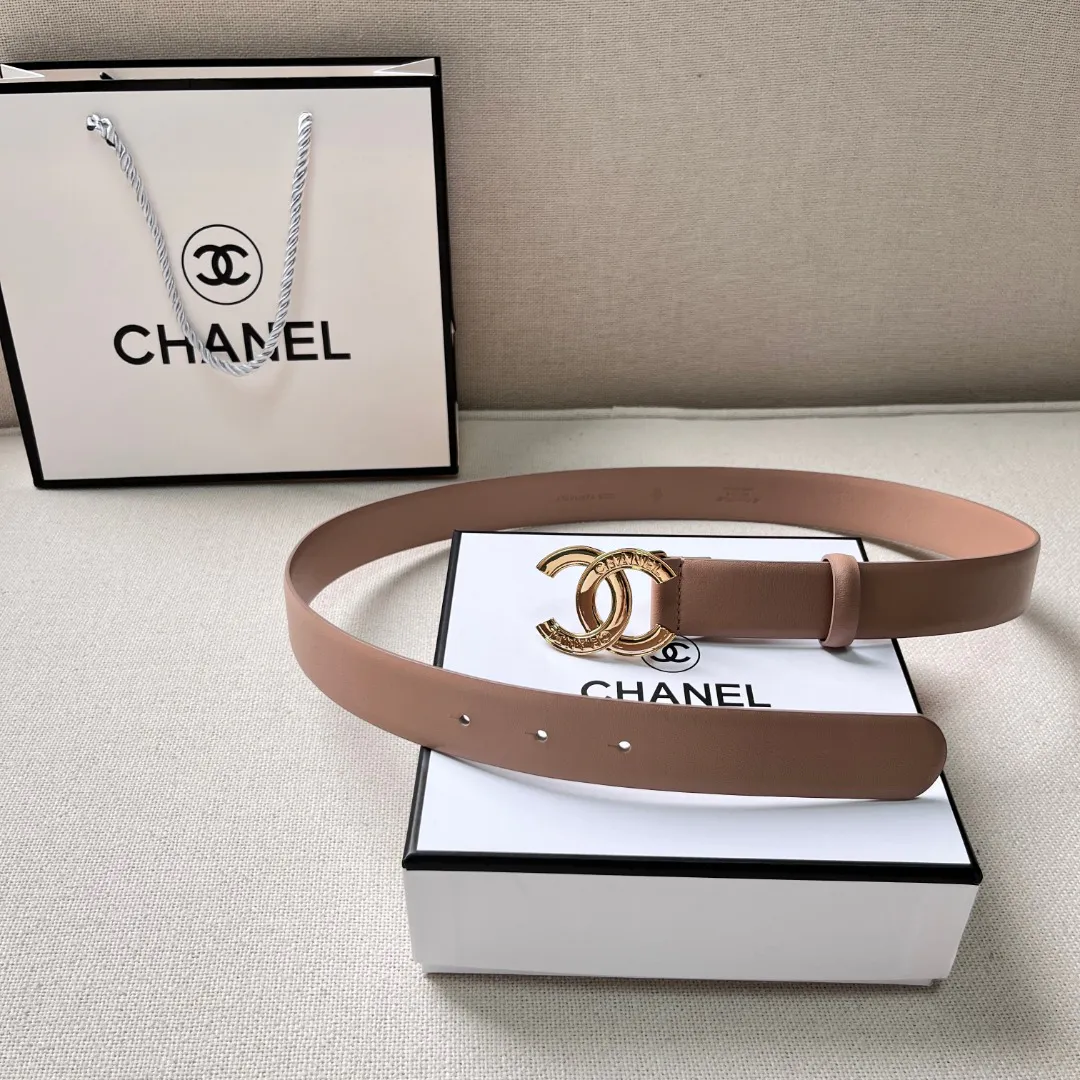 Chanel CC logo leather belt — image 5