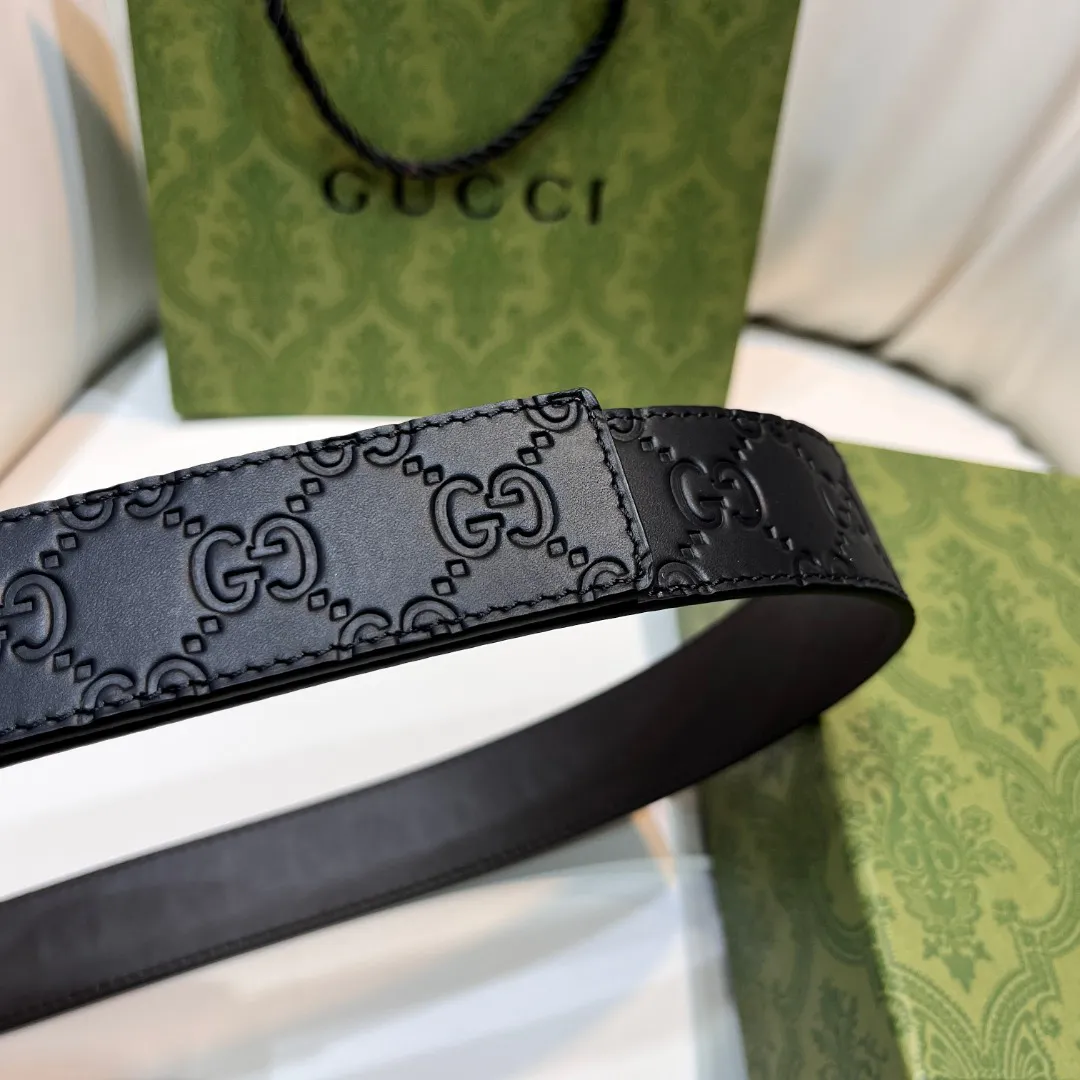 Square G reversible leather belt — image 8