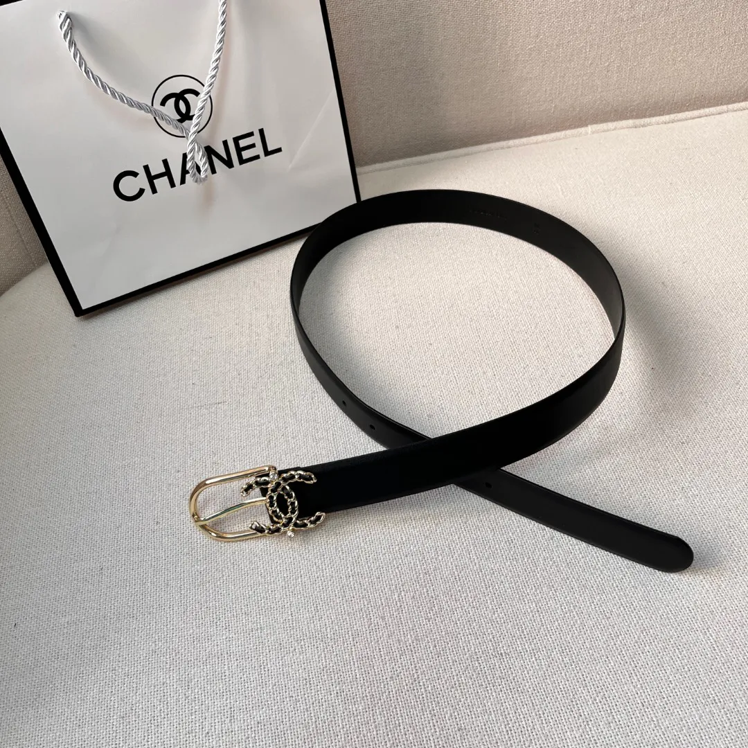 Chanel casual style leather logo belts — image 5
