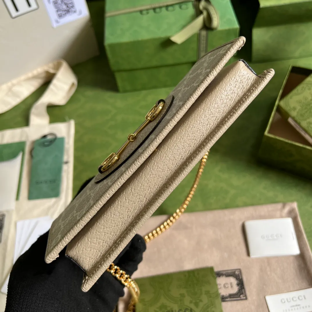 Gucci Horsebit 1955 wallet with chain — image 7