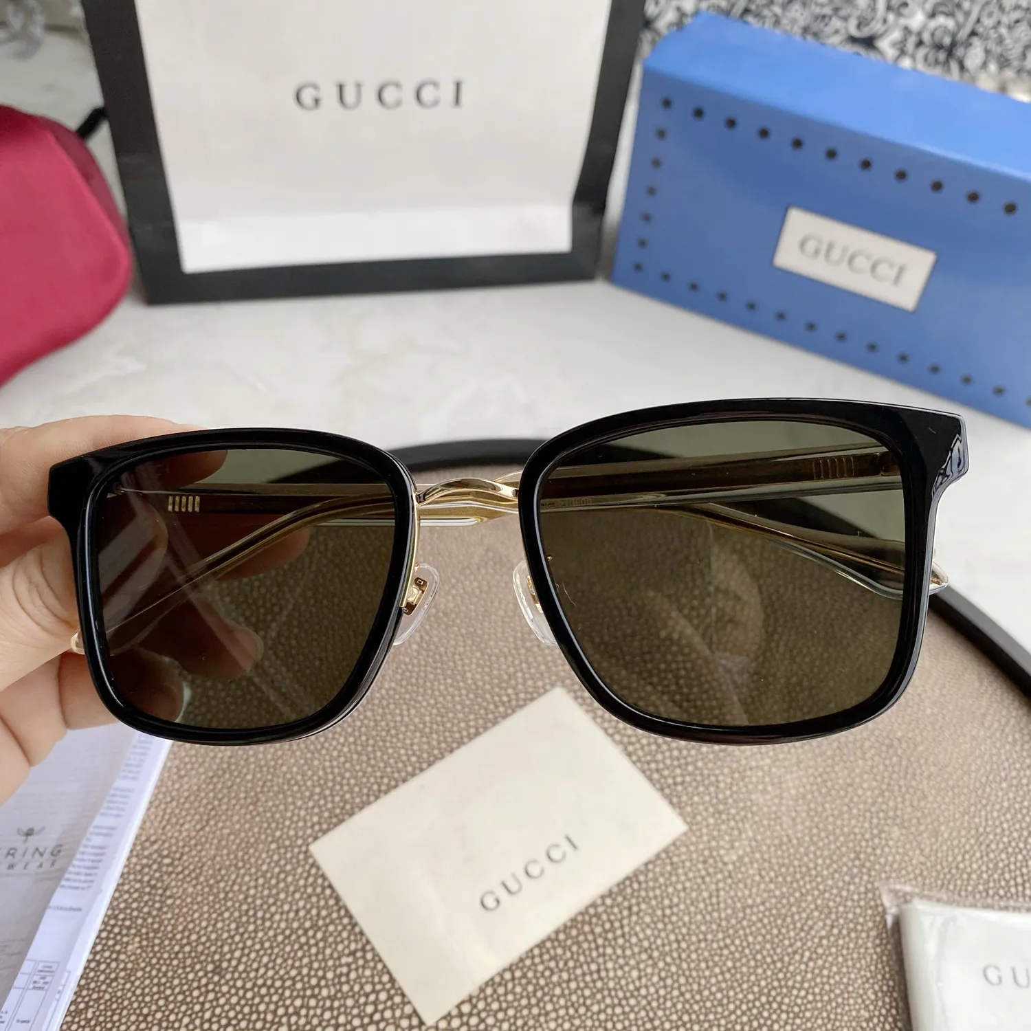 Gucci Eyewear square tinted sunglasses — image 7