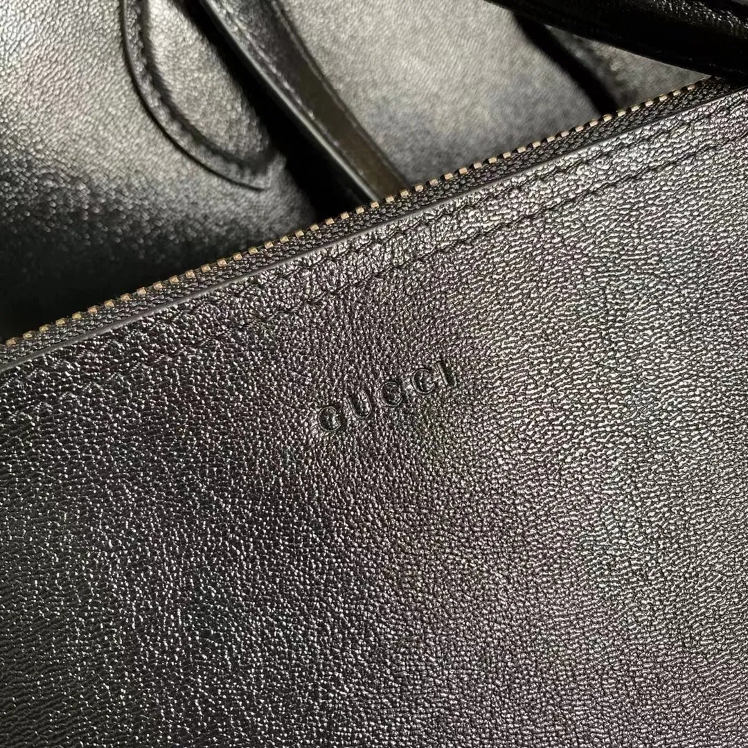 Small Double G leather tote — image 5