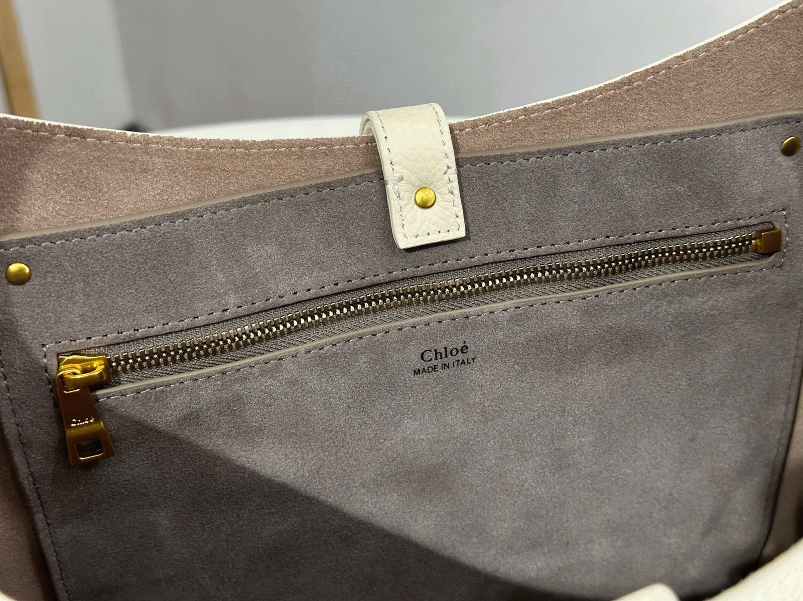 Top Quality Replica Chloe Marcie Hobo Bag in White Grained Leather — image 6