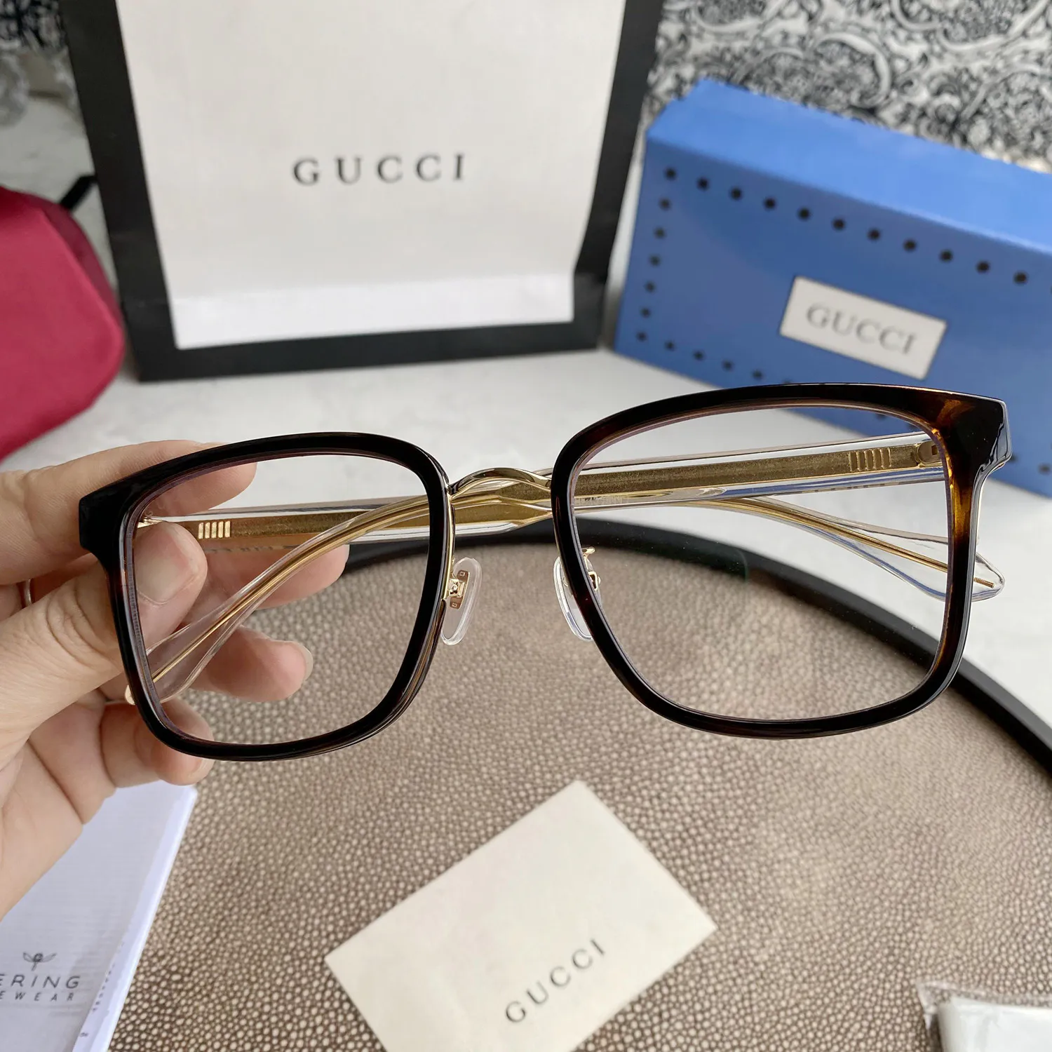Gucci Eyewear square tinted sunglasses — image 7