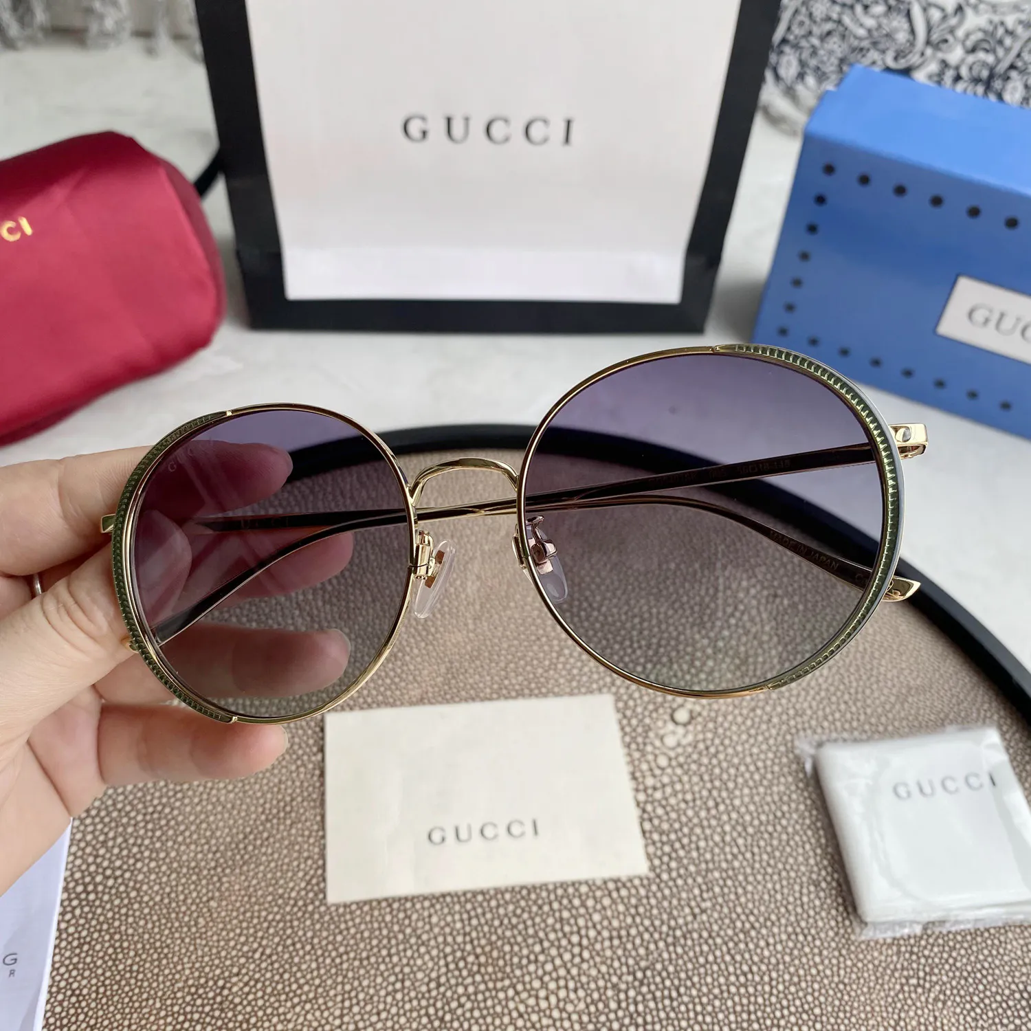 Chloé Eyewear engraved-logo round-frame sunglasses — image 7