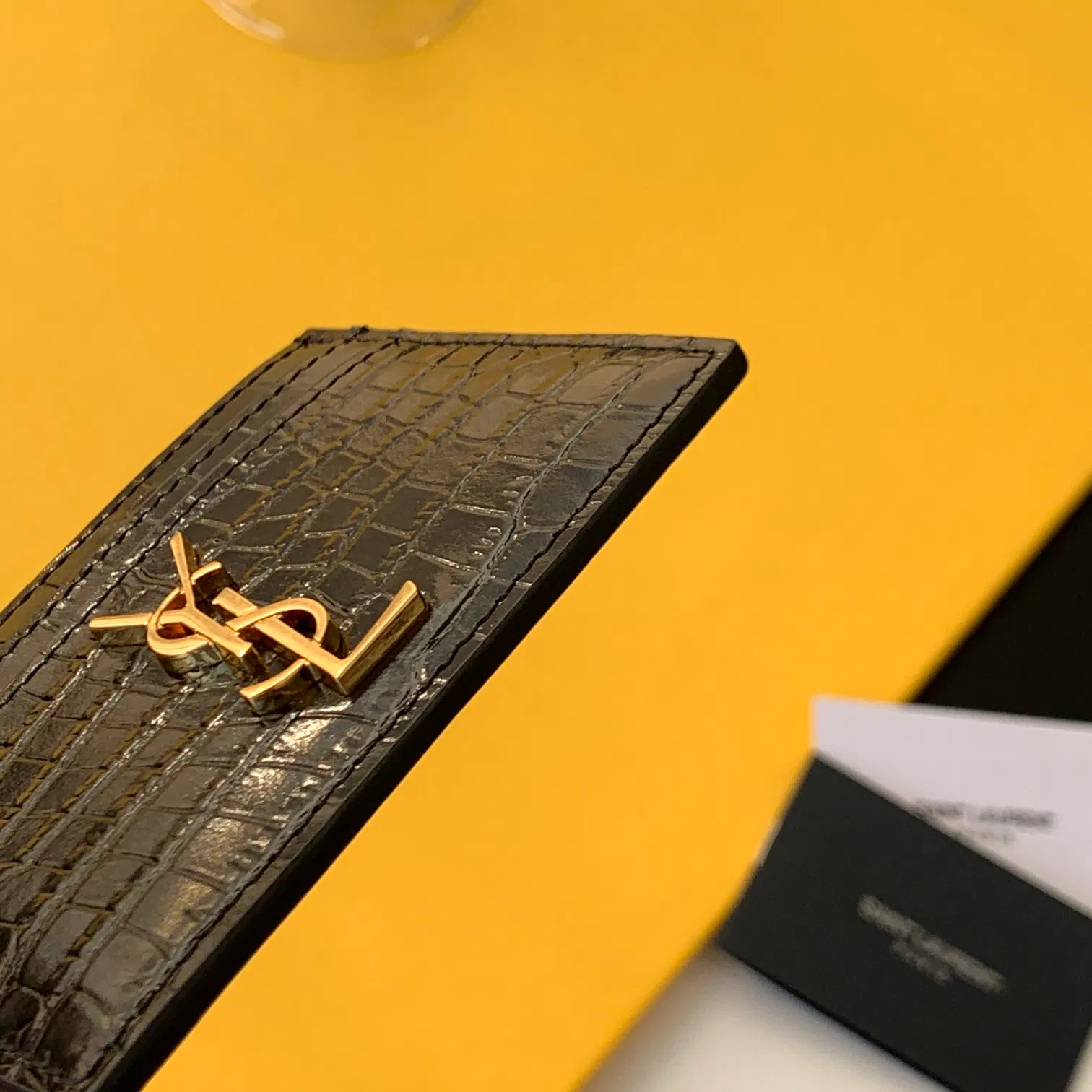 CASSANDRE MATELASSÉ CARD CASE IN GRAIN DE POUDRE EMBOSSED LEATHER — image 6