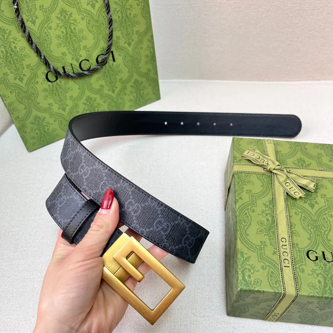 Square G reversible leather belt — image 8