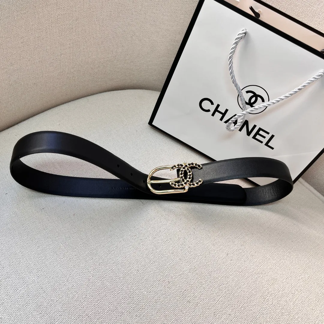 Chanel casual style leather logo belts — image 9