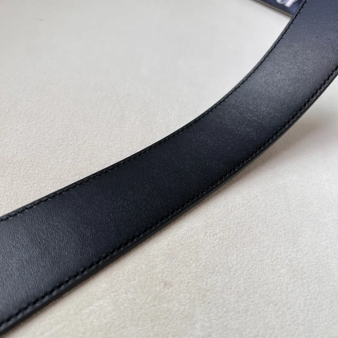 WIDE LEATHER BELT WITH DOUBLE G BUCKLE — image 7