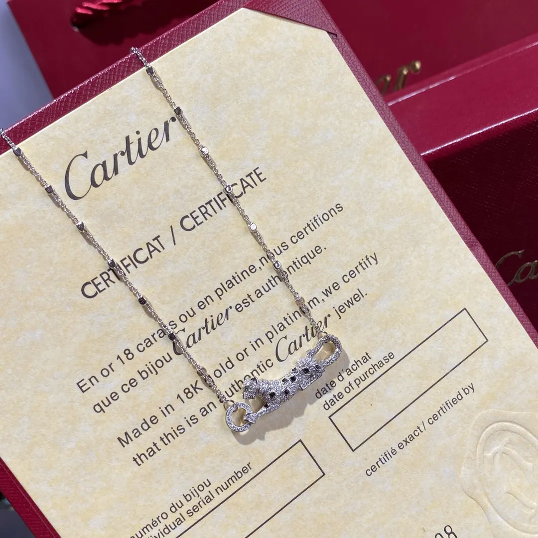 Jual Cartier Full Diamond Leopard Necklace — image 3