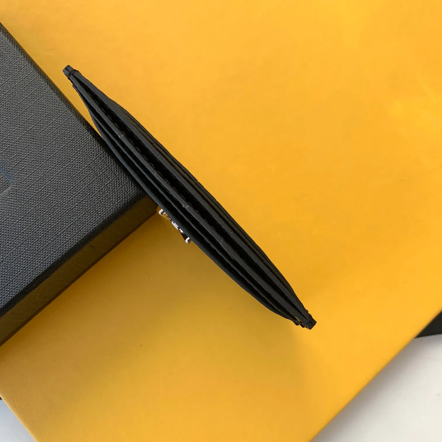 CASSANDRE MATELASSÉ CARD CASE IN GRAIN DE POUDRE EMBOSSED LEATHER — image 5